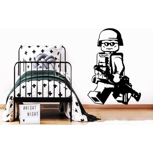 Personalized Ninjutsu Soldier Wall Stickers Pvc Decal For Kids Room Wall Sticker Boys Wallpaper Decals wand aufkleber jungs