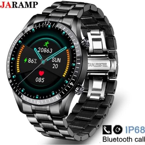 JARAMP Smart Bluetooth Call watch Men Heart rate Exercise Fitness tracker Bracelet watch Men For Android IOS Xiaomi Huawei+Box