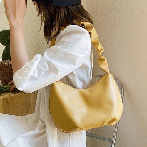 2021 New Fashion Elegant Large Capacity Shoulder Bag Fine Workmanship Dumpling Style Underarm Purse for Party