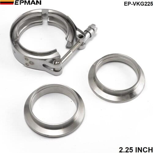 2.25" Exhaust Stainless Universal V-Band Clamp and Flange Kit V Band EP-VKG225