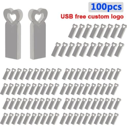 100pcs/lot USB flash drive 128GB 64GB 32GB 16GB 8GB 4GB usb flash disk usb drive high speed usb flash drive Free Custom logo