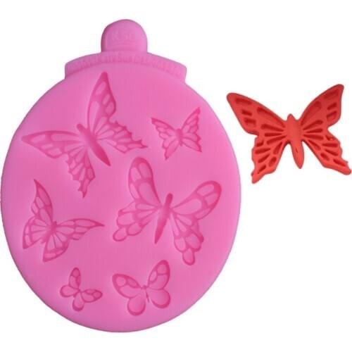 1PC Butterfly shape silicone cake mold Fondant Cake Decorating Tool Kitchen Baking Tool Pastry Tool Baking Mold LB 486
