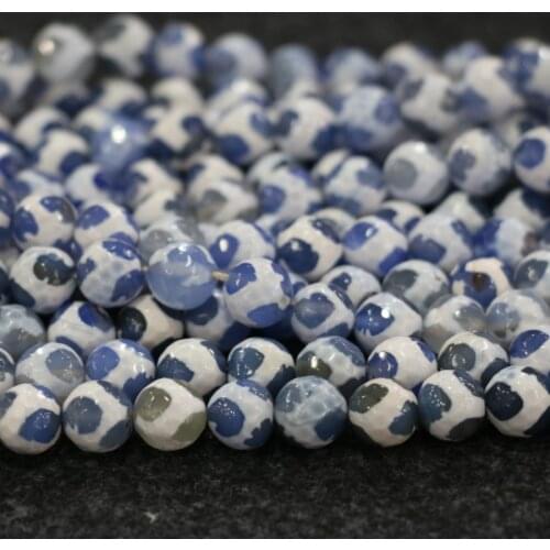 10mm 38pcs/lot, TOP Quality ! Blue Balls Handmade Loose Spacer Round Natural Stone Beads Bracelet DIY Jewelry Making