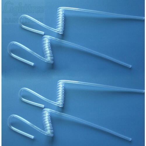 10X Clear Color Coil Acoustic Tube For Surveillance Kit Earphone As Replacement or DIY