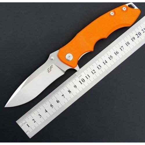 2 Colors EF12 Folding Knife D2 Blade G10 Handle Hunting Camping Survival Pocket EDC Knife Outdoor Multi Tools OEM Gift Knife