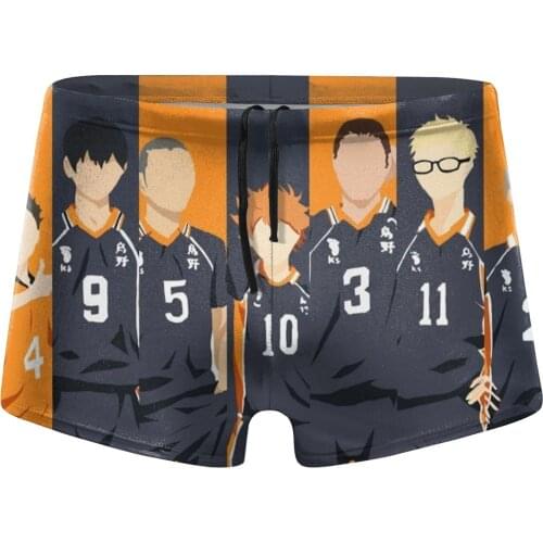 2020 Summer Swimwear Men Swimsuit Haikyuu Boy Swim Suits Boxer Shorts Swim Trunks Swimming Surf