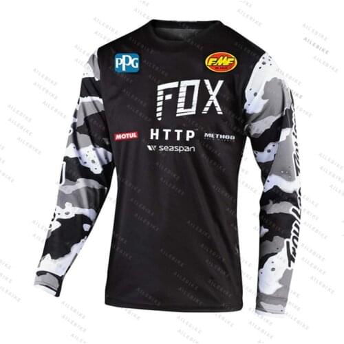 Cycling Jersey Motocross Mountain bike Jersey Long sleeves dirty bike Tshirt BMX DH MTB Trail shirts HTTP FOX downhill clothing