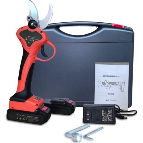21V Cordless Pruner Electric Pruning Shear with 2000mAh Lithium-ion Battery Efficient Fruit Tree Bonsai Pruning Branches Cutter