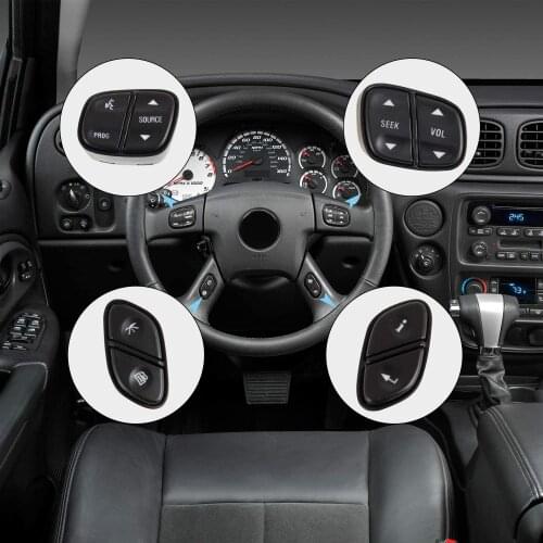 4pcs Steering Wheel Switch Control Buttons for Chevy Silverado for GMC Yukon