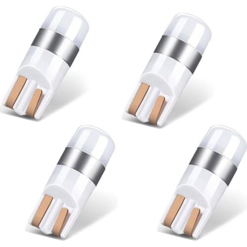 4X Error T10 Bulb Canbus 3030 Smd Led Car Parking Light White 6000K