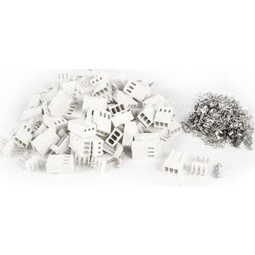 50 Pcs KF2510-3P 2.54mm Pitch PCB Header 3Pin Connector Crimp Terminal Housing