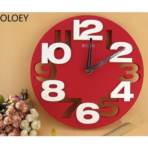 Large 3d Wall Clock Modern Design Mechanism Living Room Kids Creative Kitchen Clocks Silent Bedroom Home Decor Wall Watches