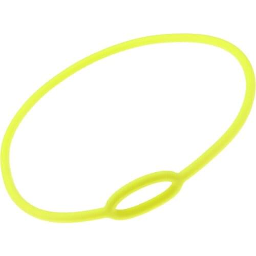 Black 10cm Long Scuba Diving Double Hose Holder with Rotate & Fold Clip + 72cm Yellow Regulator Necklace Dive Accessories