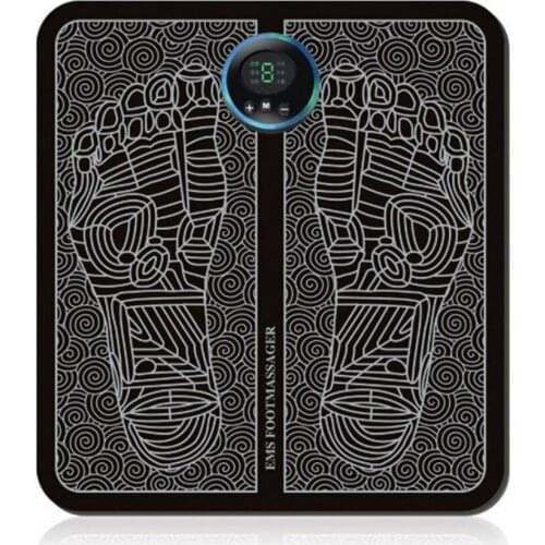 Electric EMS Foot Massager Pad Multifunction Smart Vibration Pulse Foot Massage Mat Relieve Pain Health Care Massage Cushion