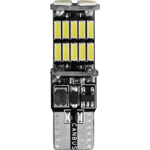 1Pcs T10 W5w Canbus Car Interior Light 4014 26SMD Instrument Lights Bulb Lamp Dome Light No Error 12V 7000K