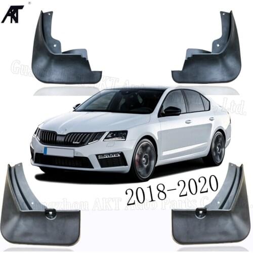 Molded Car Mud Flaps For Skoda Octavia 2019-2020 Mudflaps Splash Guards Mud Flap Mudguards Fender Front Rear Styling set