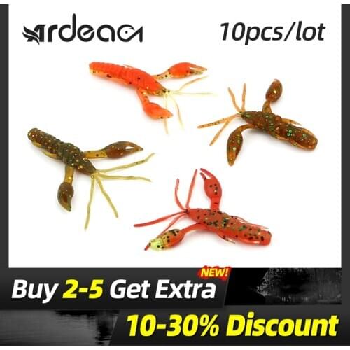 ARDEA Soft Bait 60mm/90mm 1.8g/9.9g Fishing Lure Artificial bait Worm Silicone craws Protein soft shrimp lure