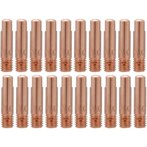 20Pcs/Set Welding Torch Nozzle Argon Arc Welding 0.8/1.0/1.2mm Nozzle Contact Tip For MIG MAG Welding Torch Nozzle Gas Diffuser