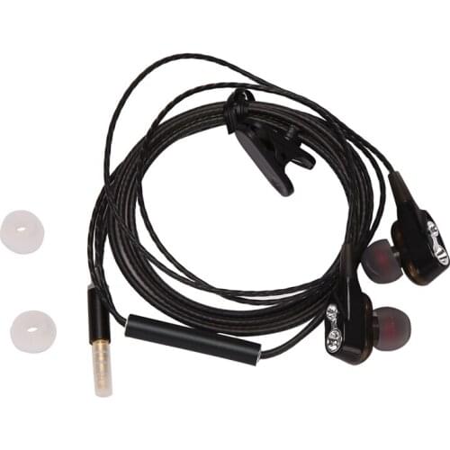 Earbuds Earphones With Mic Noise Isolating Passive Canceling Bass Driver In-Line Microphone With Phone Controls Black