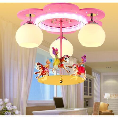 Monkey fishing month led merry cartoon childrens light warm bedroom lamp art pink blue men and girls princess room ceiling lamp