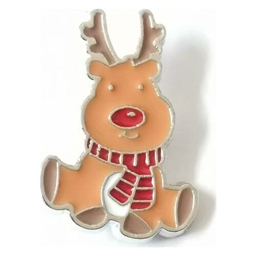 Elk Christmas Brooch Cartoon Enamel Pins For Backpacks Clothes Womens Brooches Animal Badges Jewelry Gift