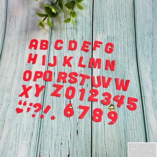 Letters Numbers Punctuation Metal Cutting Die for Craft Dies Stencils Templates Scrapbooking Embossing Knife Punch Making Cards