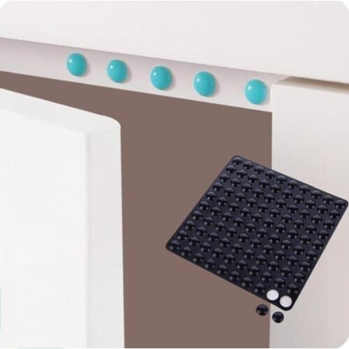 100 pcs of multi-color self-adhesive shock absorption tool door stop durable anti-collision pad anti-noise bumper silicone pad