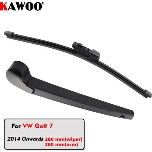 KAWOO Car Rear Wiper Blade Blades Back Window Wipers Arm For Volkswagen VW Golf 7 Hatchback (2014 Onwards)280mm Car Accessories