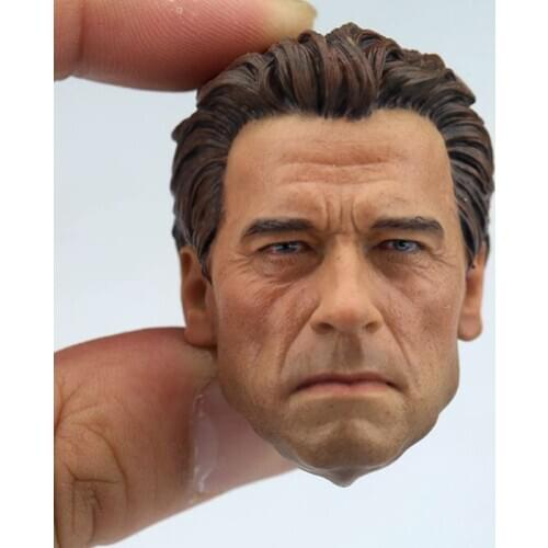 1/6 Scale Old Arnold Head Sculpt T800 Schwarzenegger Head Carving for 12in Action Figure Phicen Tbleague Toy