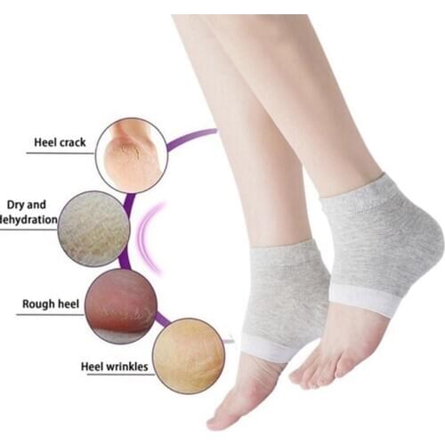 1Pair Plantar Fasciitis Sock for Achilles Tendonitis Calluses Cracked Pain Relief Heel Pad Men Women Insert Sock Foot Care