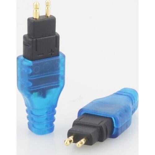 1Pair Blue Gold Plated Updated adapter for HD580 HD600 HD650 Headphone Headset for diy HiFi Headphone Plug