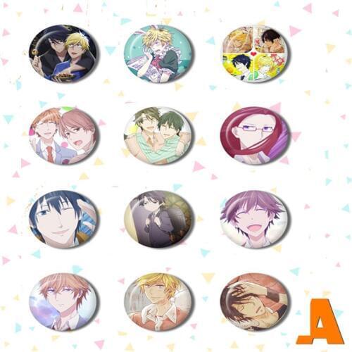 1pcs New Styles BL Hitorijime My Hero Ooshiba Kousuke Setagawa Masahiro Badge Anime Badge Brooch Pin Brooch Pin Badge