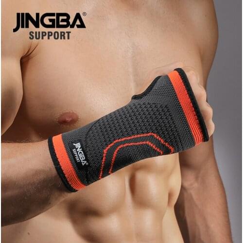 JINGBA SUPPORT 1 PCS Boxing Hand Wraps Wrist Brace Joint Protector+Weightlifting Wrist Straps Support Wrist Brace Dropshipping