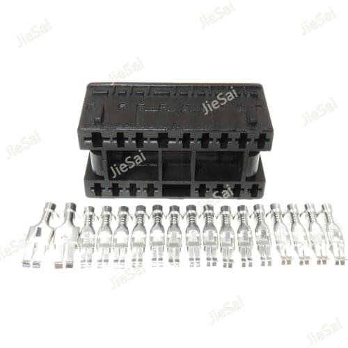 17 Pin 1J0 972 999 1J0972999 Car Auto Headlight Socket Automotive Light Lamp Plug For VW Car