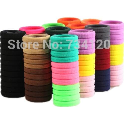 Free shipping hair accessories fashion jewelry Fluorescent color hair bands High elastic seamless hair rope Hair Accessories