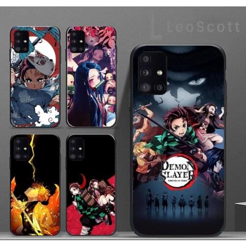 Anime Demon Slayer nezuko Kimetsu no Yaiba Phone Cases For Samsung A50 A51 A71 A31 A21S S8 S9 S10 S20 S21 Plus Fe Ultra 4G 5G