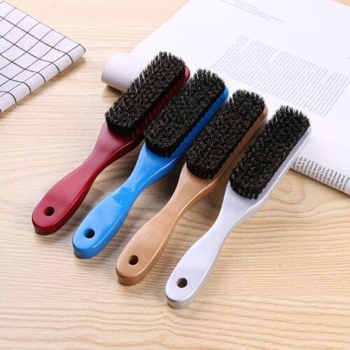 Wood Handle Hair Brush Hard Boar Bristle Combs For Men Women Hairdressing Hair Styling Beard Comb Brush Salon Tools 4 Colors