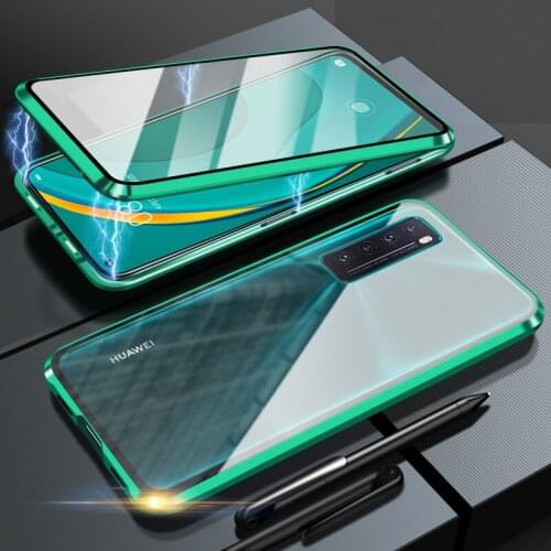 Double Sided 360 Full Cover Magnetic Phone Case For Huawei Nova 7 Pro 8SE 6 SE 5Z 5T Lite 3 2i Protective Tempered Glass