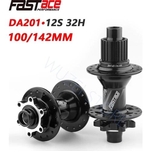 FASTACE DA201 XT M8100 M7100 Bicycle Hub 12 Speed BOOST Hub 32H 135x10mm 100x9mm E-THRU Axle Bike 12 speed MICRO SPLINE Hub