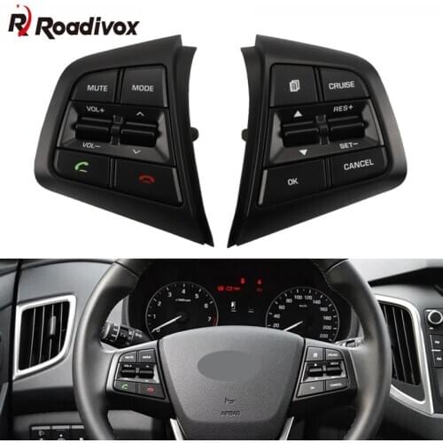 Car Steering Wheel Control Button For Hyundai IX25 2.0L Multifunction Cruise Car Radio GPS Multimedia Navigation Remote Switch
