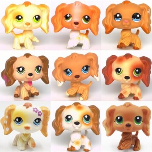 LPS CAT Rare pet shop toys spaniel dogs #748 #960 #672 #575 old original kids toys girls' collection animals figures