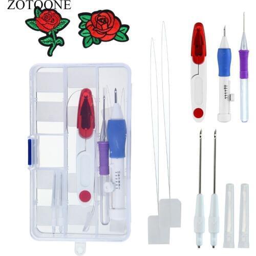 ZOTOONE DIY Craft Sewing Tool for Embroidery Stitching Punch Needle Tool Sets Knitting Needles Everything for Sewing Accessories