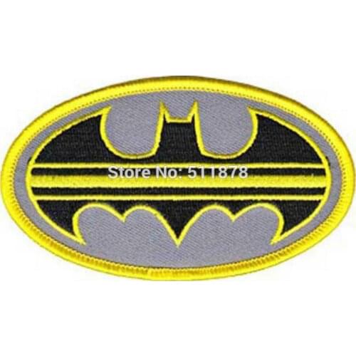 4" Black Yellow Gray Movie TV Series Costume Embroidered iron on patch Tshirt TRANSFER MOTIF APPLIQUE