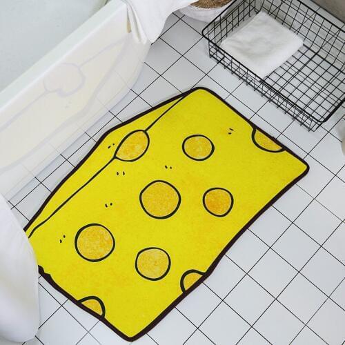 3D Print Fruits Irregular Carpet Soft Coral Velvet Bed Living Room Rug Non slip Cute Bathroom Mat Table Chair Yoga Mat Decor