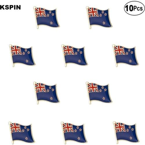 New Zealand Flag Lapel Pin Flag badge Brooch Pins Badges 10Pcs a Lot