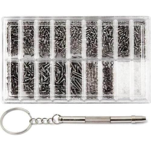 New 1set Micro-Screws Tool Set for Eyeglass Sunglass Spectacles Watch Screws Mini Screws Nail Nut Assortment Kit Repair Tool Set