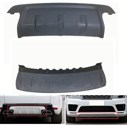 For Land Rover Range Rover Sport LR105079 / LR105070 2018-19 Towing Hook Spoiler Front & Rear Bumper Guard Skid Plate Tow Cover