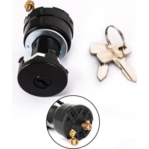 Topteng Ignition Key Switch for Club Car DS Electric 36V or 48V 1996 & Up 101826201 Motorcycle Accessories