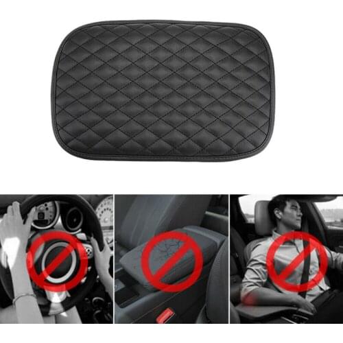 PU Leather Car Armrest Pad Covers Universal Center Console Auto Seat Armrests Box Pads Armrest Storage Protection Cushion New