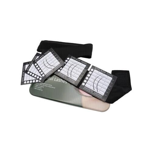 50boxes Eyelash Extension Grafting Eyelashes headband and Magnetic Suspension Pad Eyelash Pallet Stand Holder new